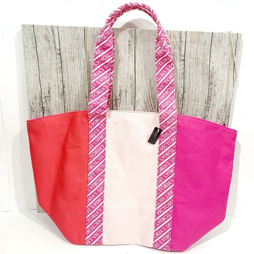 Victoria’s Secret NWT $49.95 Colorblock Canvas Tote Women’s